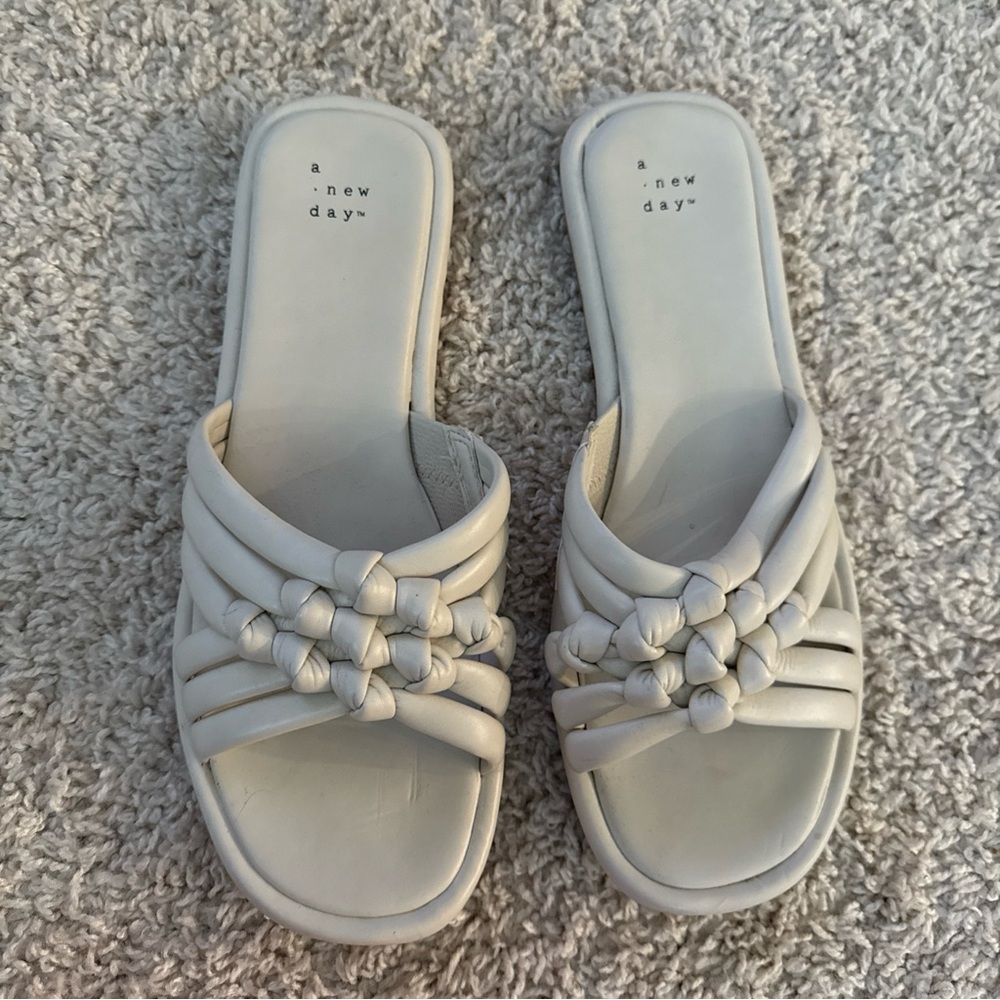 A New Day off White Minimalist Sandals